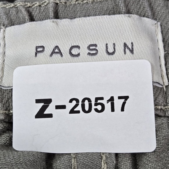 Pacsun Women Pants M Gray Cargo Twill Puddle Zip Off Convertible Baggy Y2K - Picture 2 of 12